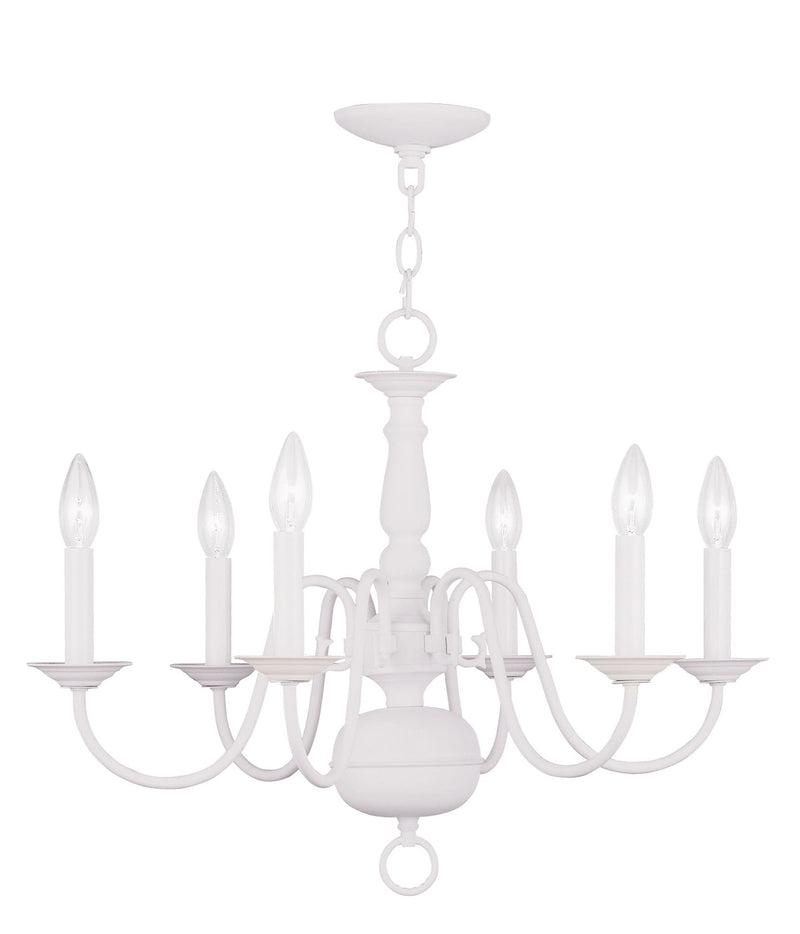 Williamsburgh 6-Light Chandelier - Lamps Expo