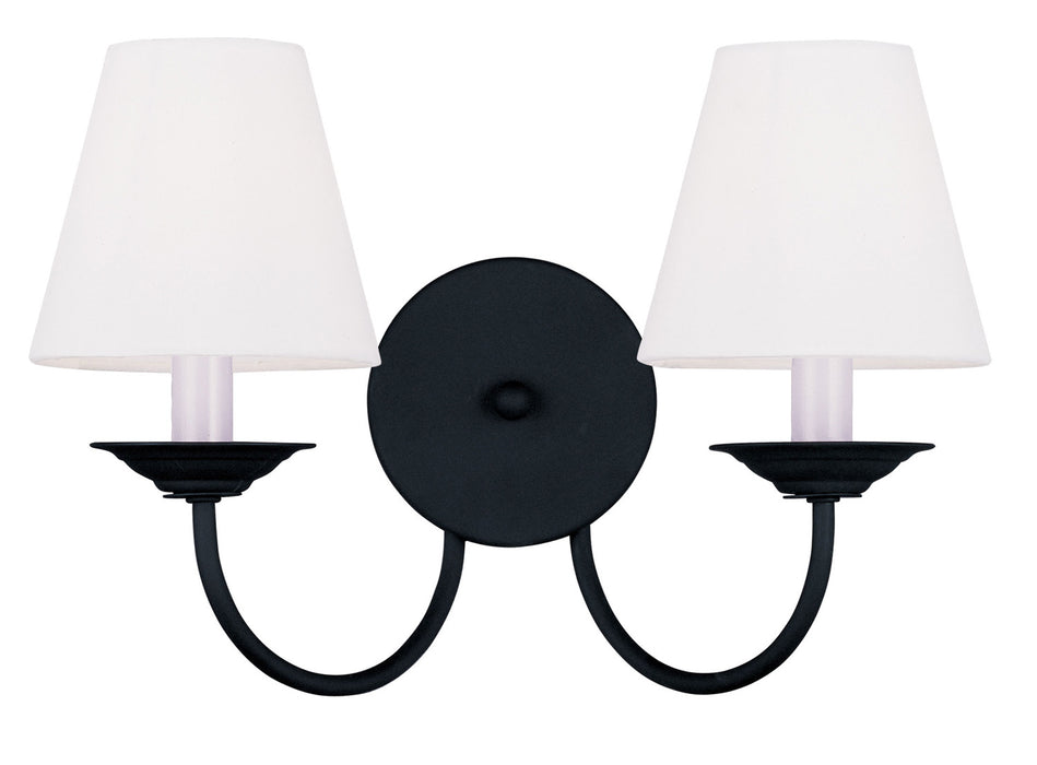 Mendham 2 Light Wall Sconce in Black