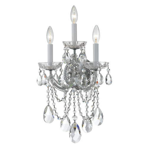 Maria Theresa 3 Light 11" Sconce in Polished Chrome