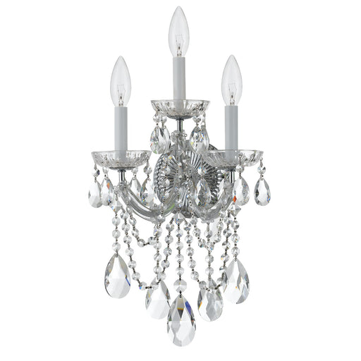 Maria Theresa 3 Light 11" Sconce in Polished Chrome