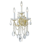 Maria Theresa 3 Light 11" Sconce in Gold
