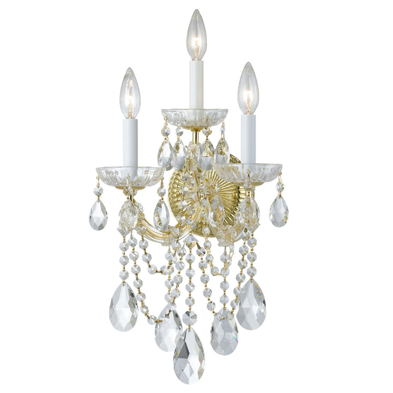Maria Theresa 3 Light 11" Sconce in Gold