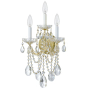 Maria Theresa 3 Light 11" Sconce in Gold