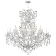 Maria Theresa 25 Light 46" Chandelier in Polished Chrome