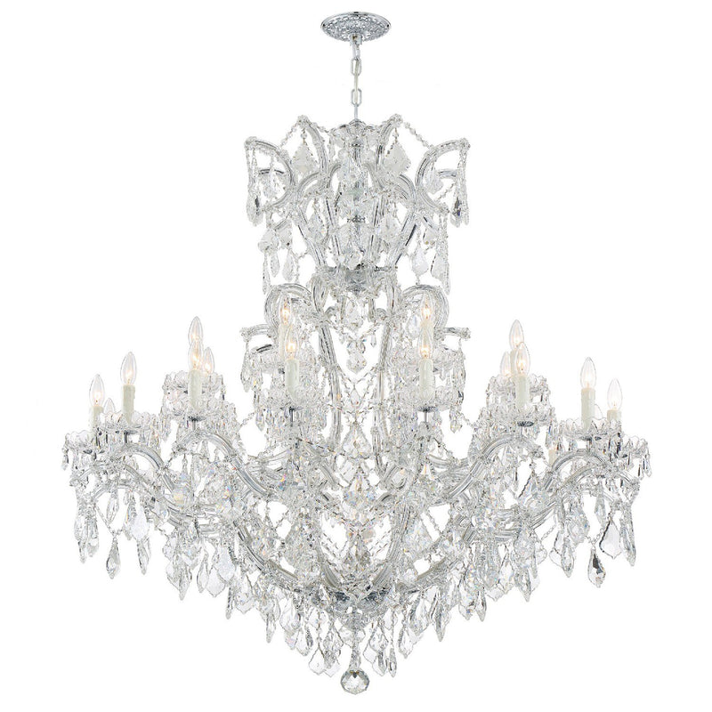 Maria Theresa 25 Light 46" Chandelier in Polished Chrome