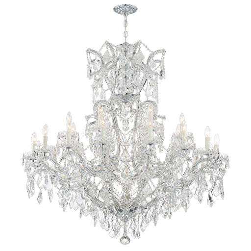 Maria Theresa 25 Light 46" Chandelier in Polished Chrome