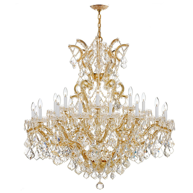 Maria Theresa 25 Light 46" Chandelier in Gold