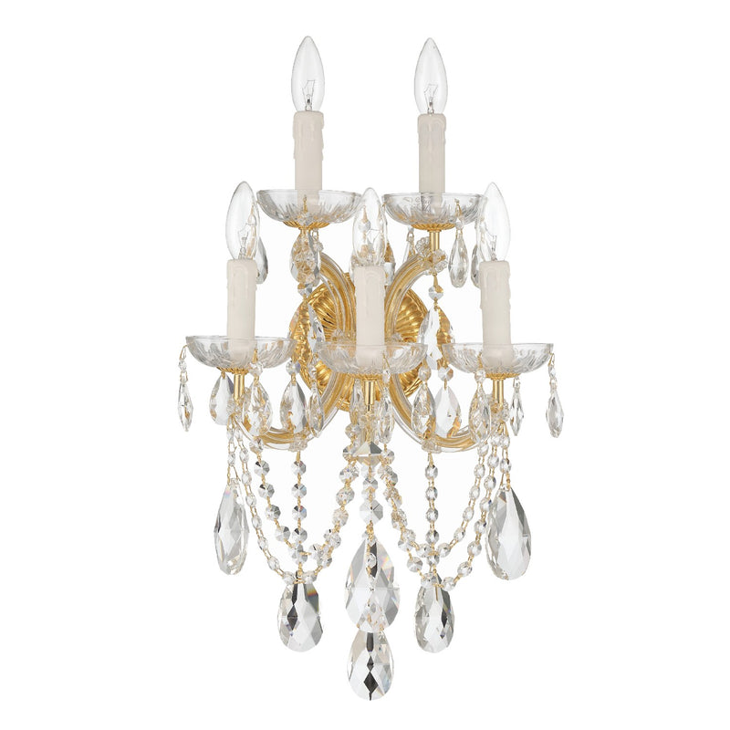 Maria Theresa 5 Light 13.5" Sconce in Gold