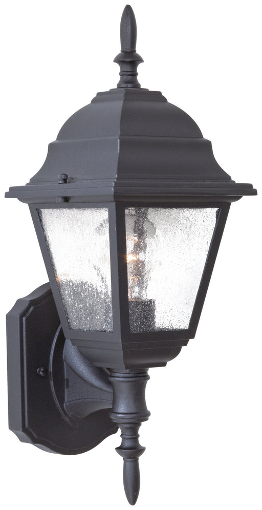 Bay Hill 1 Outdoor-Light Wall Mount in Coal & Clear Seeded Glass