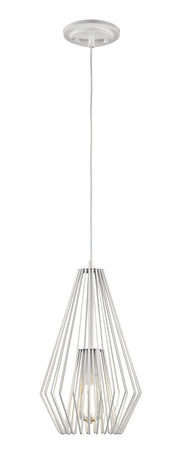 Quintus 1 Light 9.25" Pendant in Gloss White
