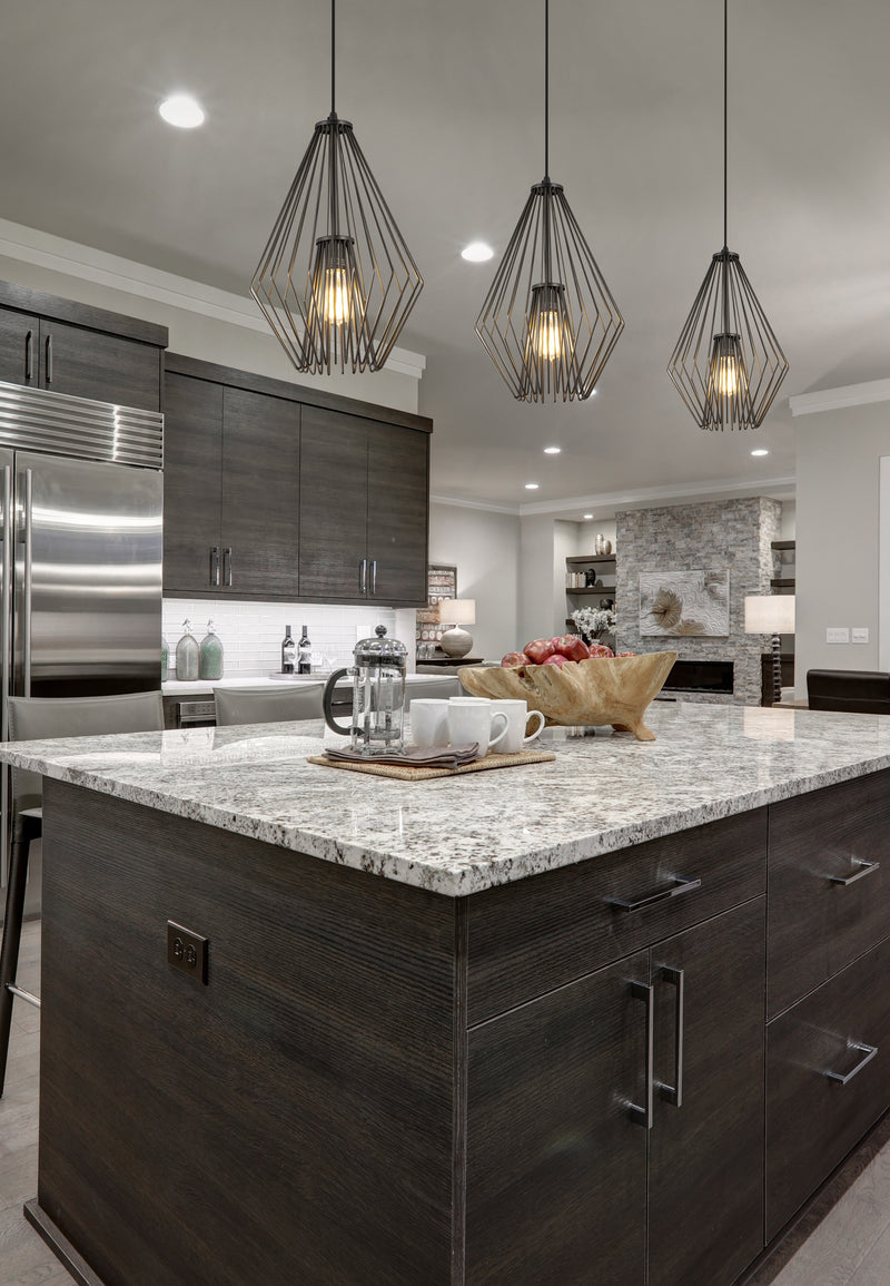 Quintus 1 Light 12.25" Pendant in Plated Bronze in a room setting