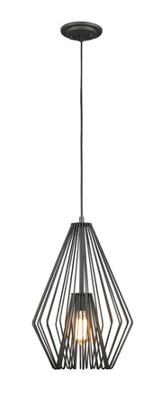 Quintus 1 Light 12.25" Pendant in Bronze