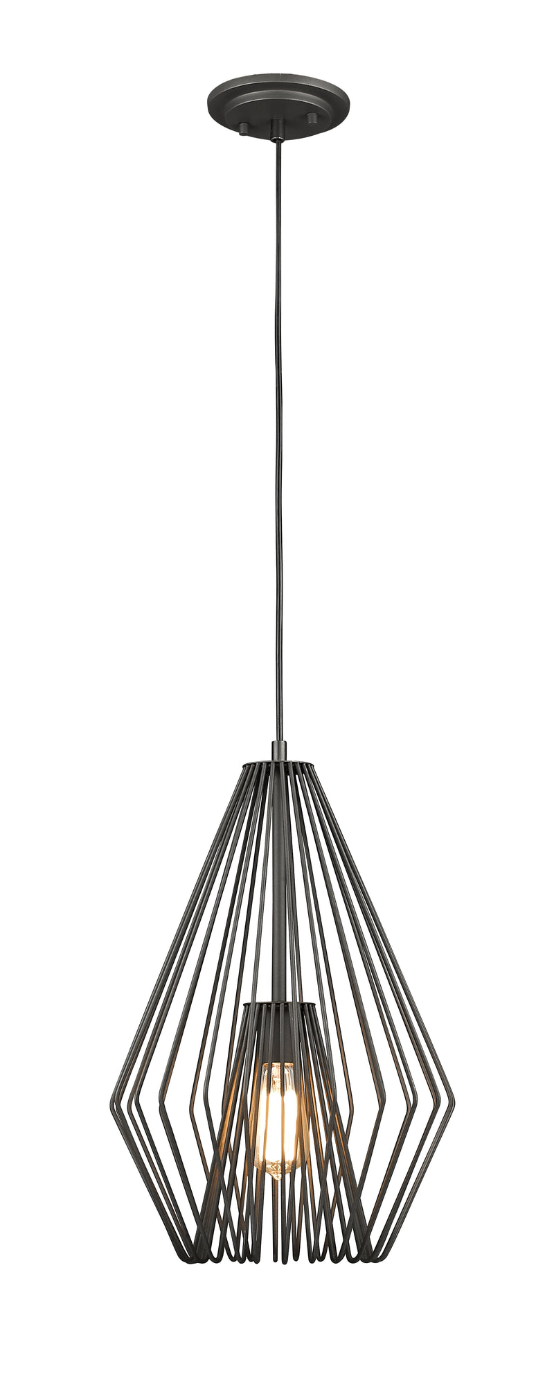Quintus 1 Light 12.25" Pendant in Bronze