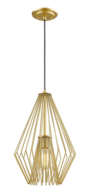 Quintus 1 Light 12.25" Pendant in Metallic Gold