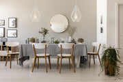 Quintus 1 Light 12.25" Pendant in Gloss White in a room setting
