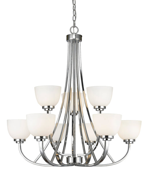 Ashton 9 Light 31" Chandelier in Chrome