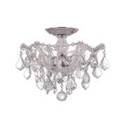 Maria Theresa 3 Light 13.5" Semi Flush Mount in Polished Chrome