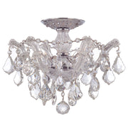 Maria Theresa 3 Light 13.5" Semi Flush Mount in Polished Chrome