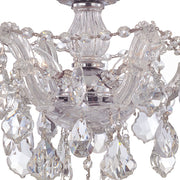 Maria Theresa 3 Light 13.5" Semi Flush Mount in Polished Chrome