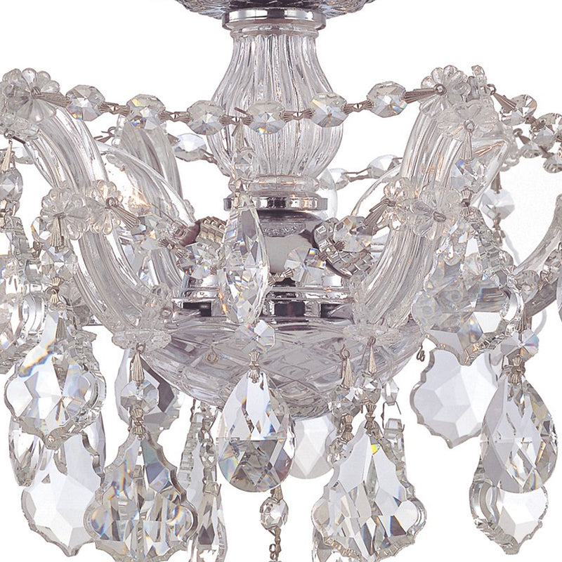 Maria Theresa 3 Light 13.5" Semi Flush Mount in Polished Chrome