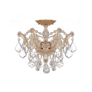 Maria Theresa 3 Light 13.5" Semi Flush Mount in Gold