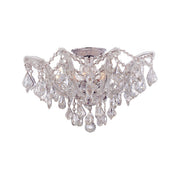 Maria Theresa 5 Light 19" Semi Flush Mount in Polished Chrome