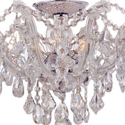 Maria Theresa 5 Light 19" Semi Flush Mount in Polished Chrome