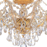 Maria Theresa 5 Light 19" Semi Flush Mount in Gold