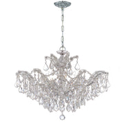 Maria Theresa 6 Light 29" Chandelier in Polished Chrome