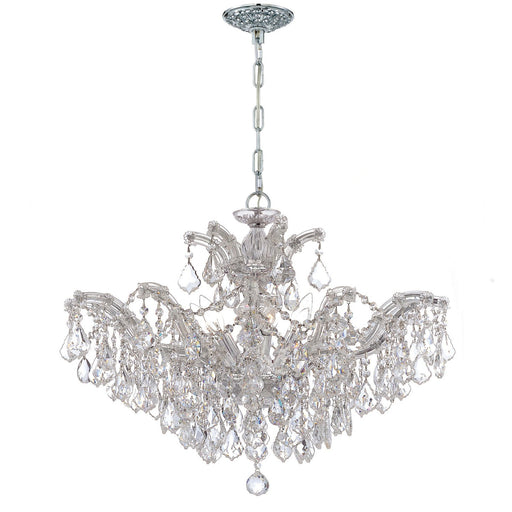 Maria Theresa 6 Light 29" Chandelier in Polished Chrome