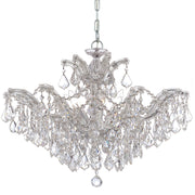 Maria Theresa 6 Light 29" Chandelier in Polished Chrome