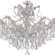 Maria Theresa 6 Light 29" Chandelier in Polished Chrome
