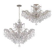 Maria Theresa 6 Light 29" Semi Flush Mount in Polished Chrome