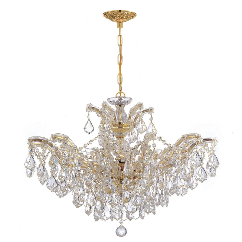 Maria Theresa 6 Light 29" Chandelier in Gold