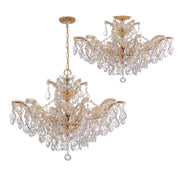 Maria Theresa 6 Light 29" Chandelier in Gold