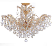 Maria Theresa 6 Light 29" Chandelier in Gold