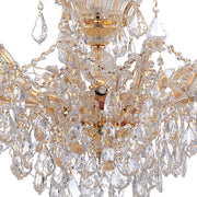 Maria Theresa 6 Light 29" Chandelier in Gold