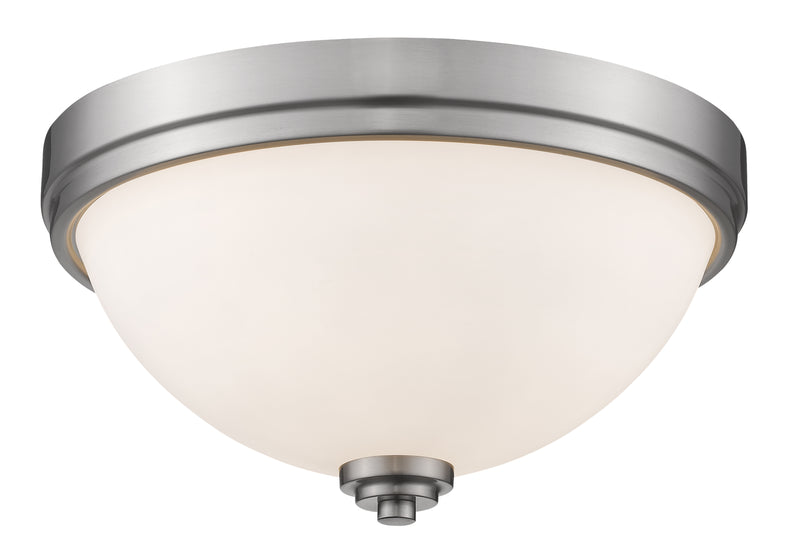 Ashton 2 Light 13" Flush Mount in Brushed Nickel
