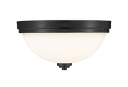 Ashton 2 Light 13" Flush Mount in Matte Black