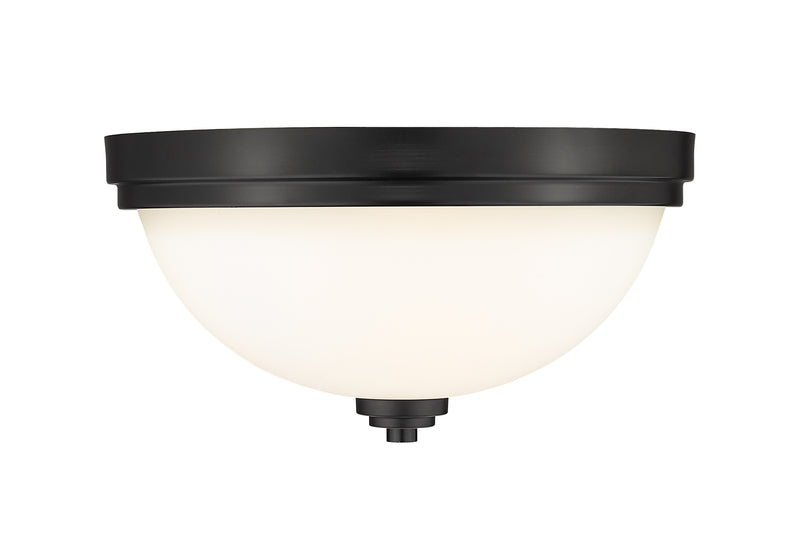 Ashton 2 Light 13" Flush Mount in Matte Black