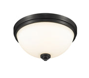 Ashton 2 Light 13" Flush Mount in Matte Black