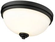 Ashton 2 Light 13" Flush Mount in Matte Black