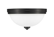 Ashton 2 Light 13" Flush Mount in Matte Black