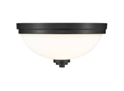 Ashton 3 Light 15" Flush Mount in Matte Black