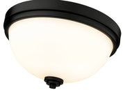 Ashton 3 Light 15" Flush Mount in Matte Black