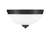 Ashton 3 Light 15" Flush Mount in Matte Black