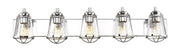 Mariner 5 Light 40" Vanity in Chrome