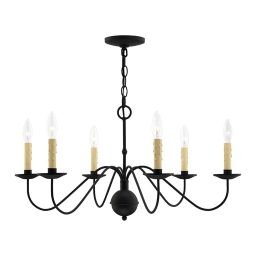 Heritage 6-Light Chandelier in Black