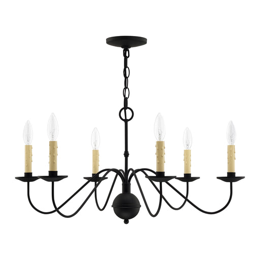 Heritage 6-Light Chandelier in Black