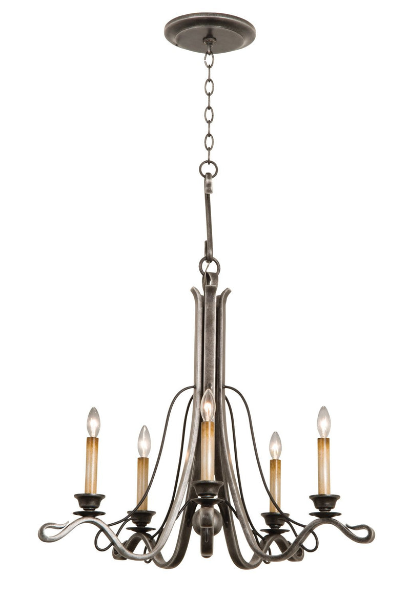 Keller 5-Light Chandelier in Vintage Iron